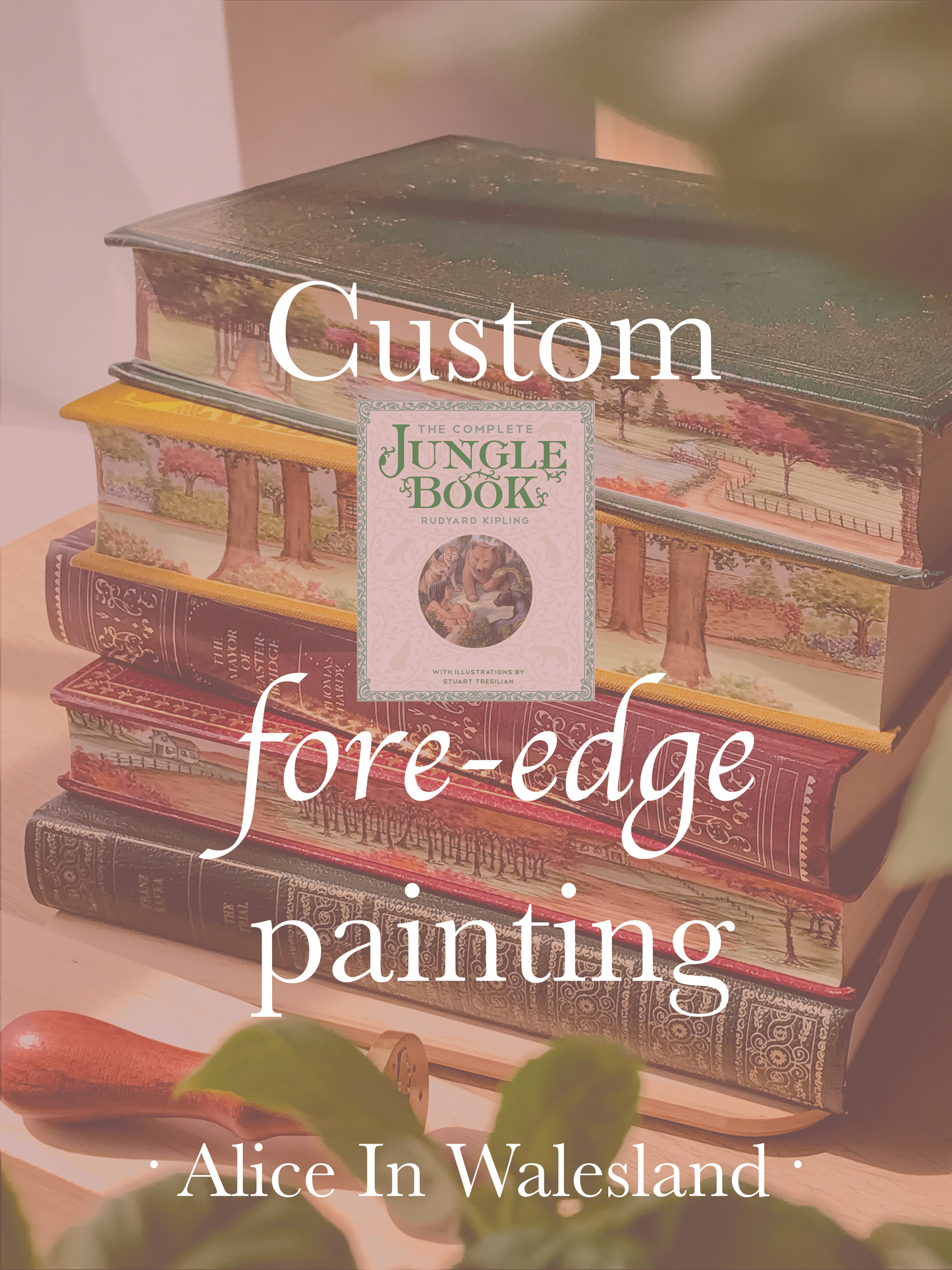 Madelyn - Custom "The Jungle Book" Fore-edge Painting