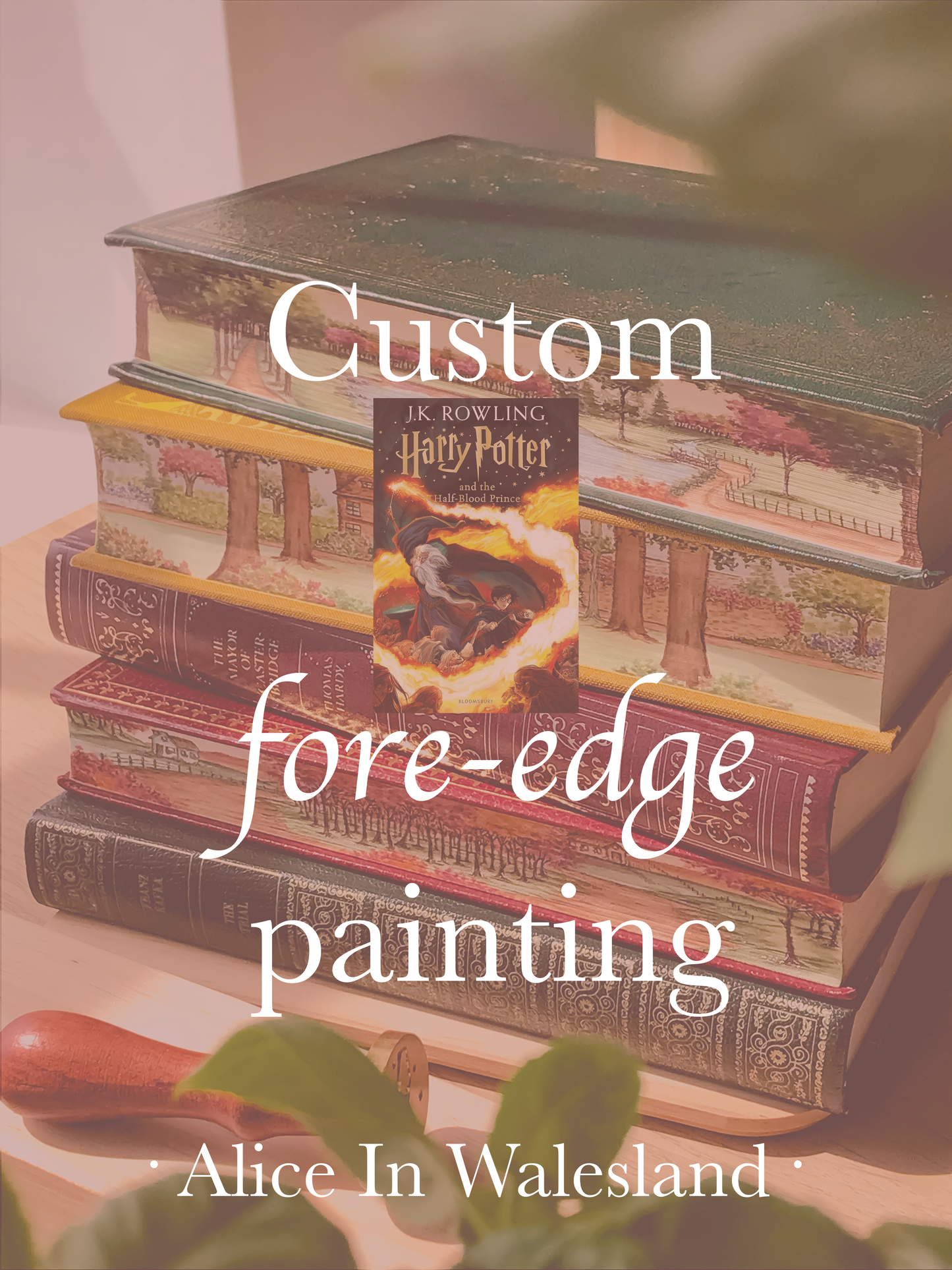 Carrie - Custom "Harry Potter and the Half-Blood Prince" Fore-edge Painting 2-3-4/4