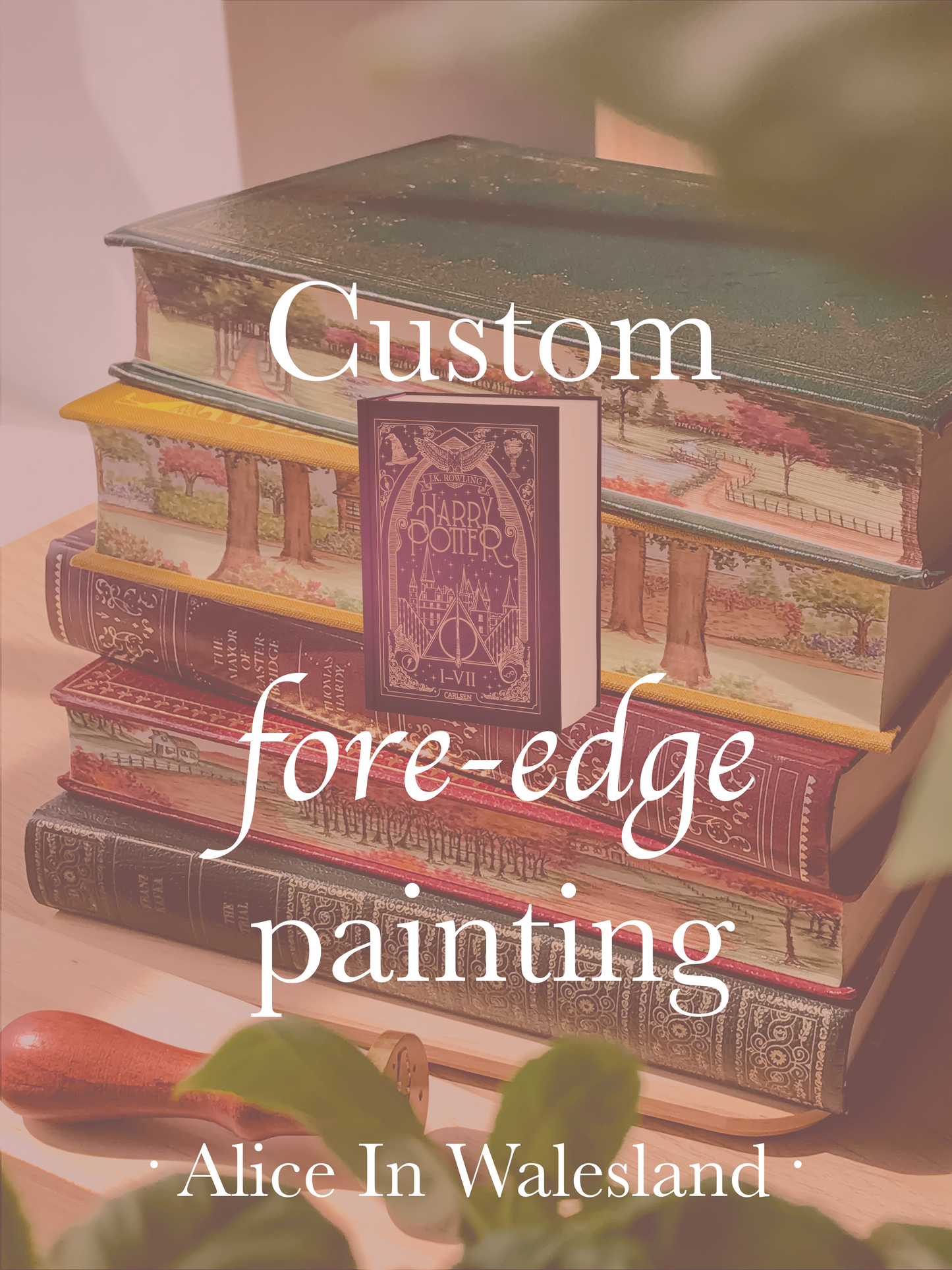 Joshua - Custom "Harry Potter Deluxe 7 in 1 German Edition" Fore-edge Painting