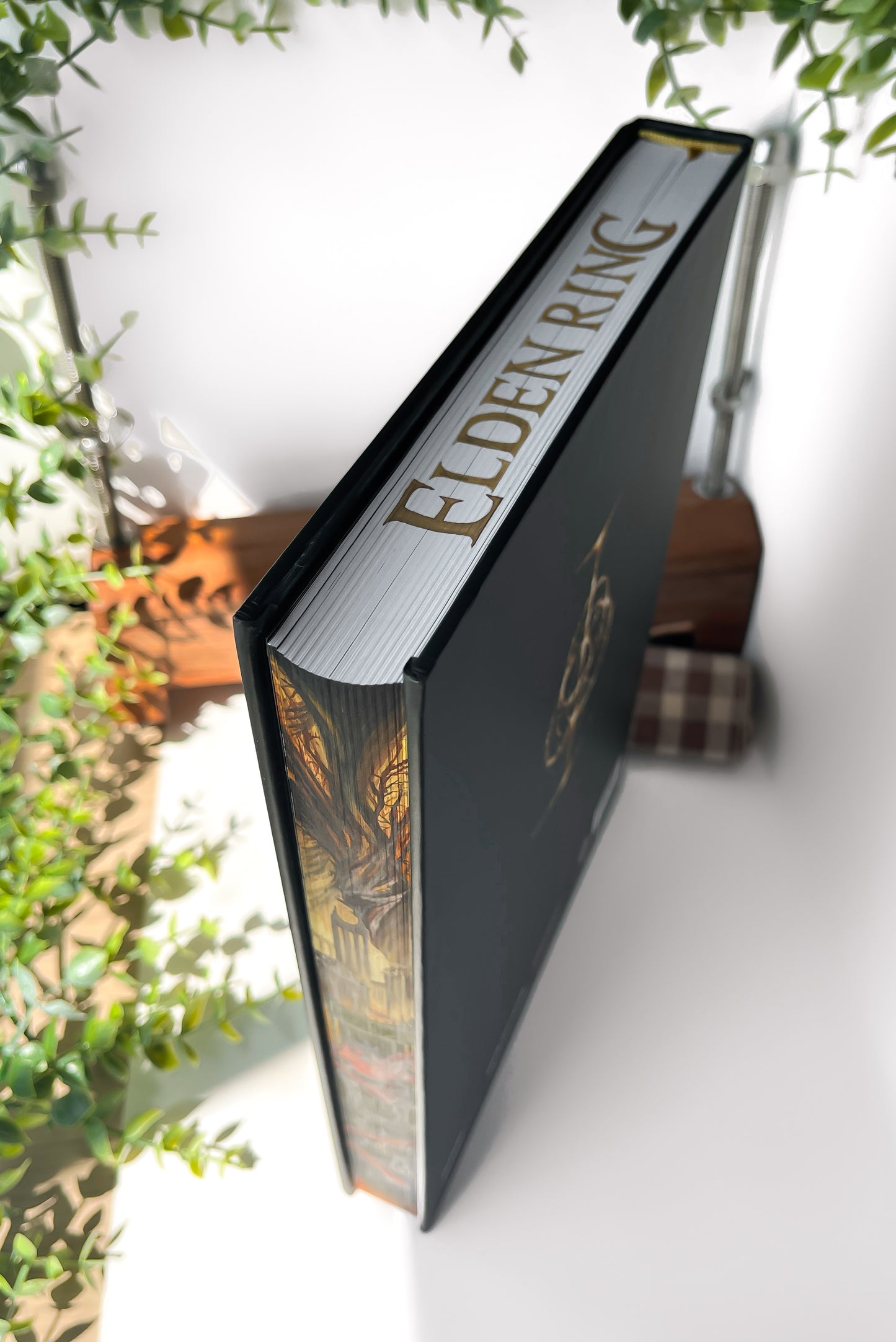 Elden Ring Official Strategy Guide fore-edge painting, Vol. 2 | Painted Elden Ring: Shadow of the Eritrea book - Collector's Item *ONLY COPY
