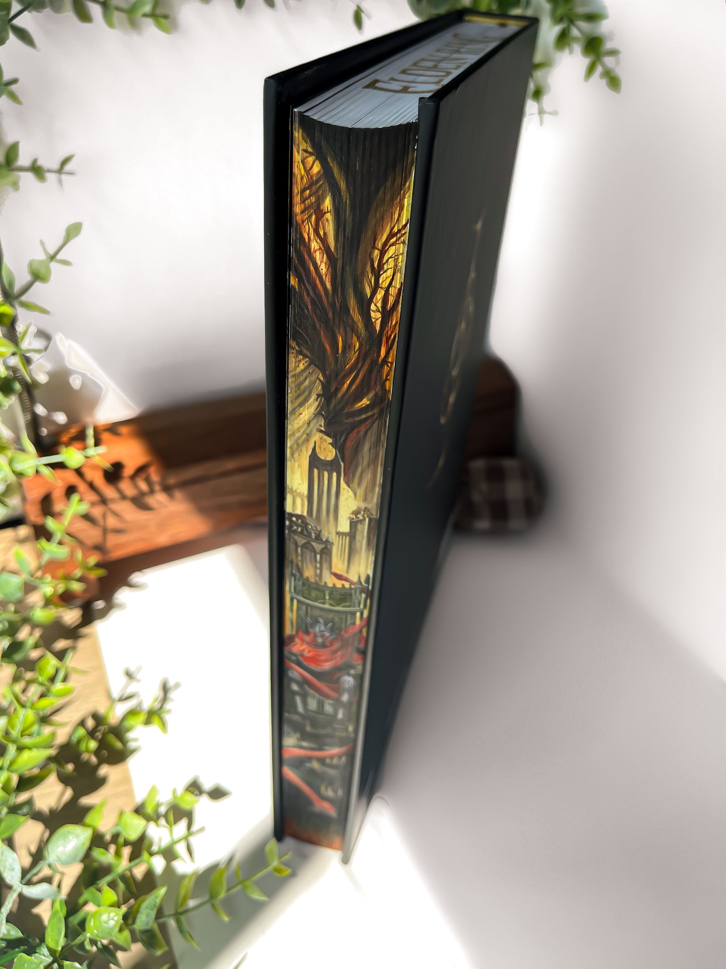 Elden Ring Official Strategy Guide fore-edge painting, Vol. 2 | Painted Elden Ring: Shadow of the Eritrea book - Collector's Item *ONLY COPY