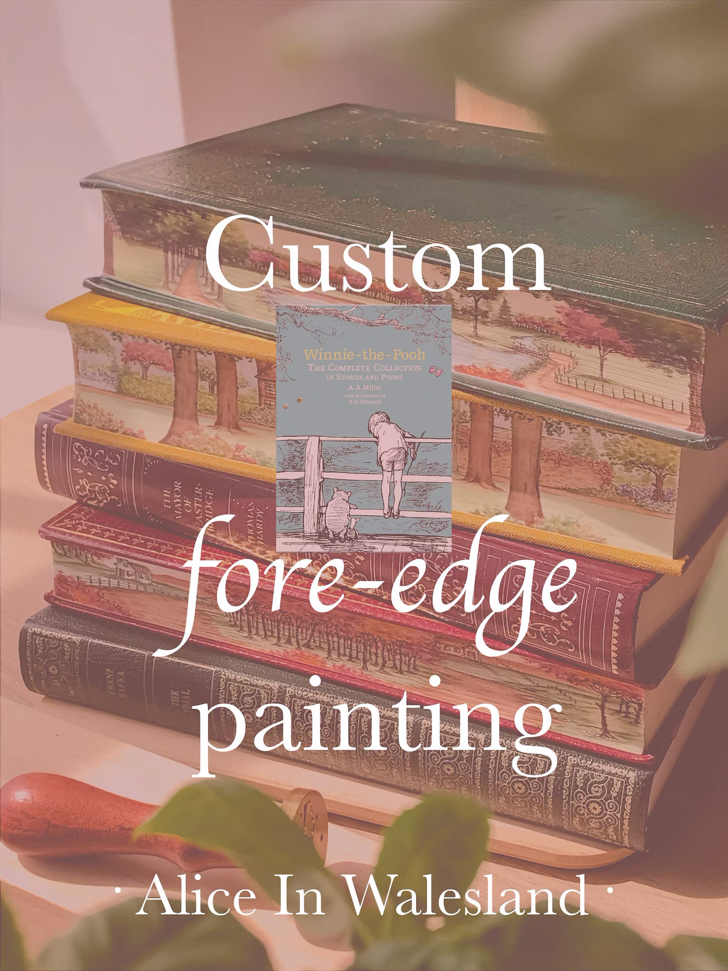 Drue - Custom "Winnie the Pooh" Fore-edge Painting 1/2