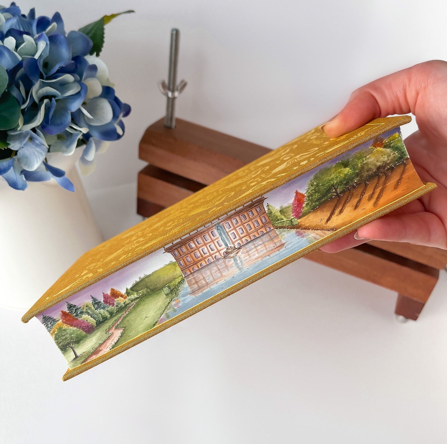 Pride and Prejudice Bookmark, 'Pemberley' - Made from original fore-edge painting