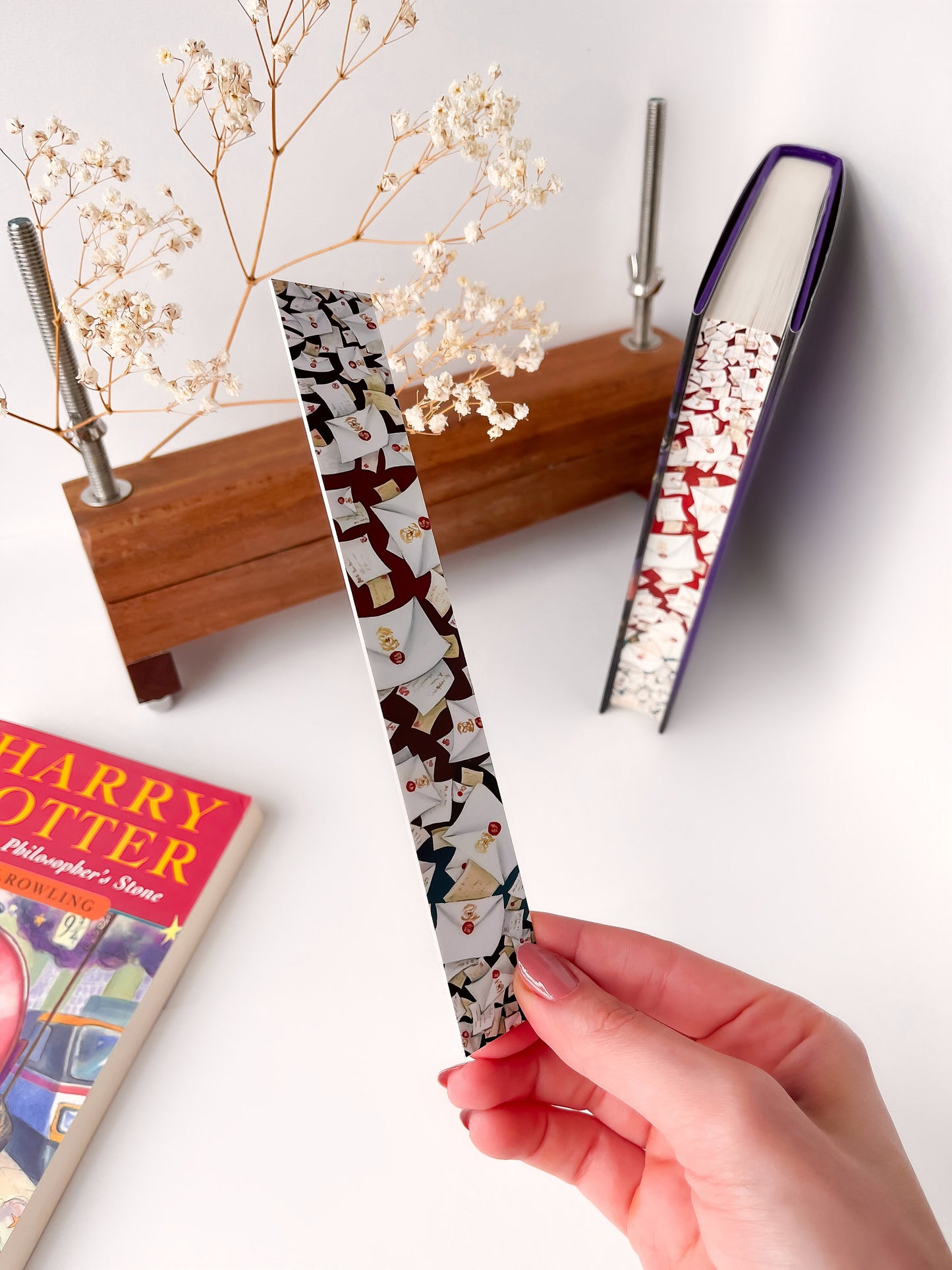 Wizarding Letters Bookmark - Harry Potter inspired bookmark| Made from the original fore-edge painting