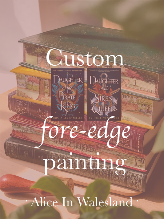Joelle - Custom "Daughter of the Pirate King" and "Daughter of the Siren Queen" Fore-edge Painting 4/4