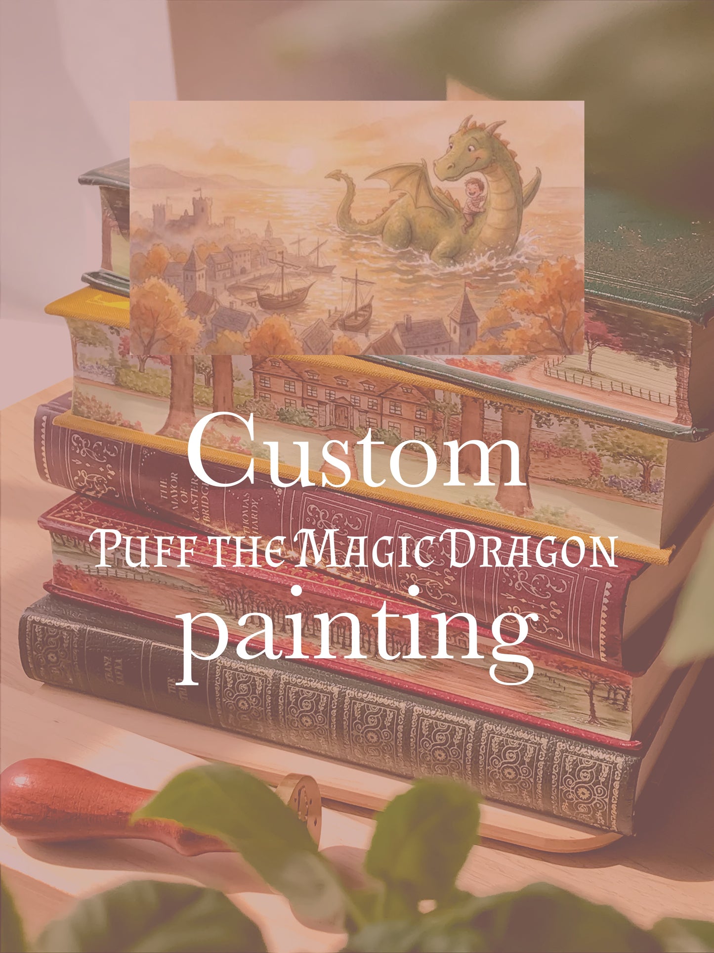 Kelli - Custom "Puff the Magic Dragon" painting - A4