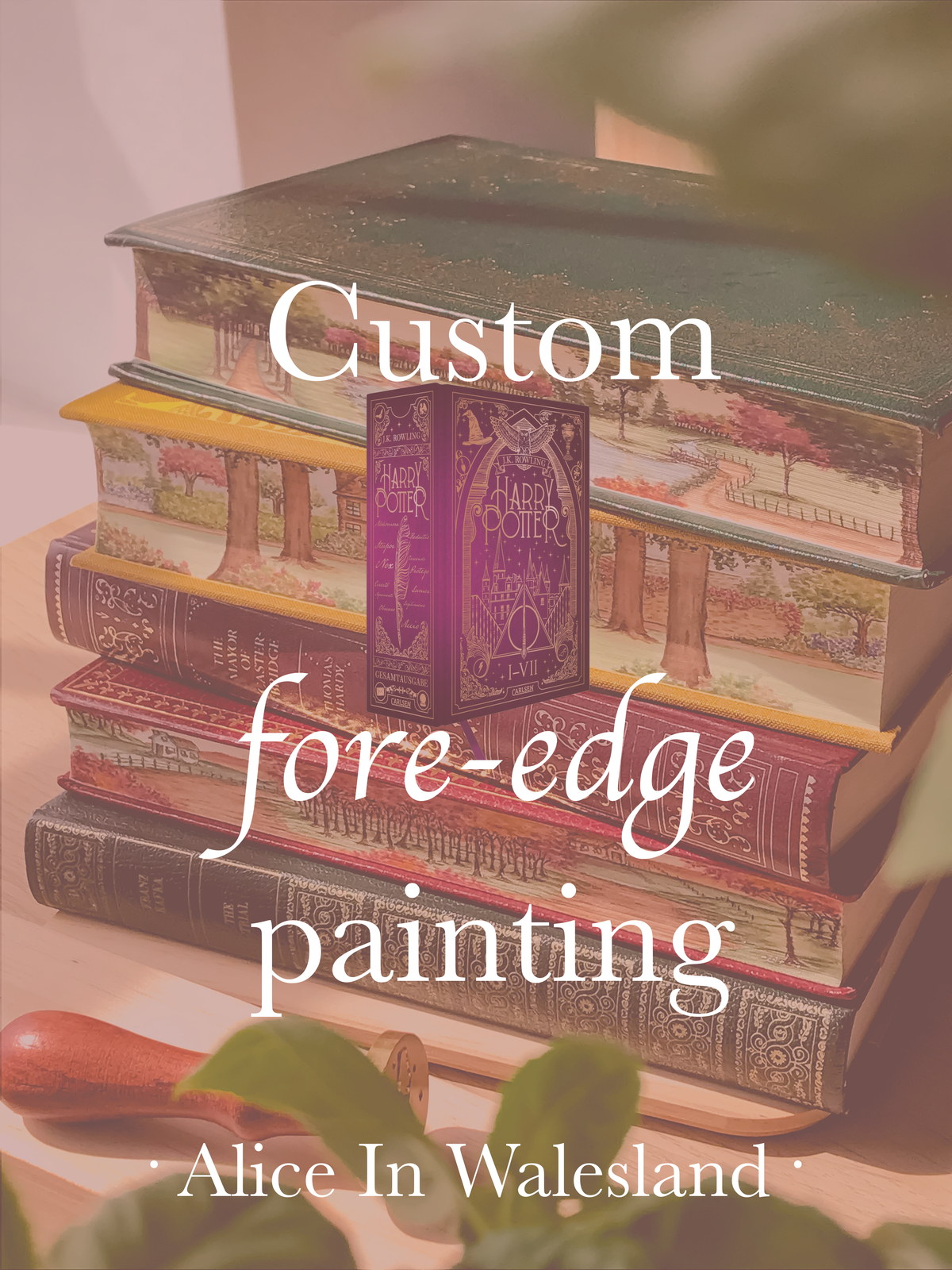 Carrie - Custom "Harry Potter Carlsen Deluxe edition" Fore-edge Painting 2/2