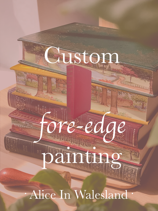 Janet - Custom "Essentials of Pediatrics" fore-edge painting