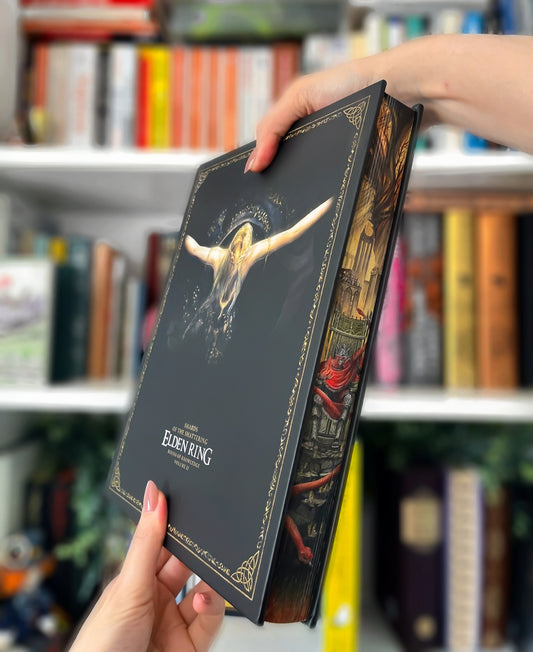 Elden Ring Official Strategy Guide fore-edge painting, Vol. 2 | Painted Elden Ring: Shadow of the Eritrea book - Collector's Item *ONLY COPY