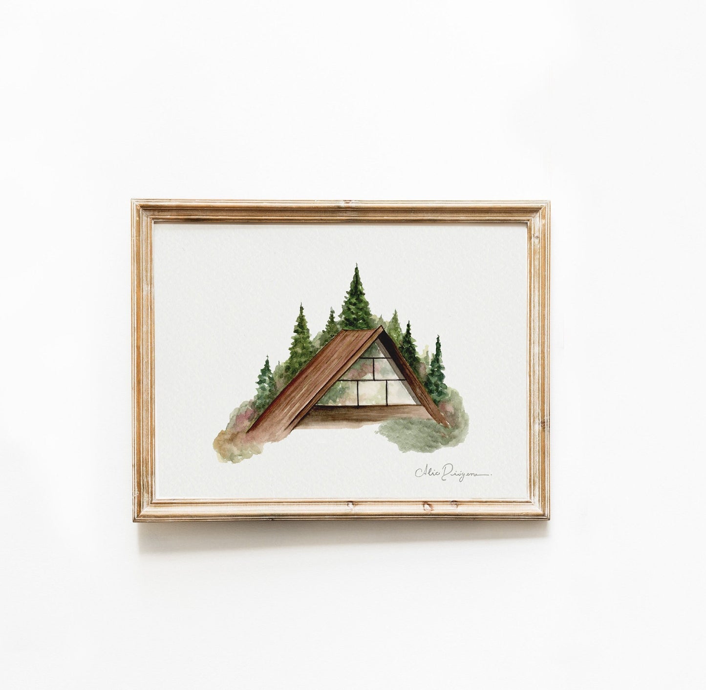 Watercolour painting, The Autumn House - Print | 2 sizes 10 x 15 cm / 15 x 20 cm