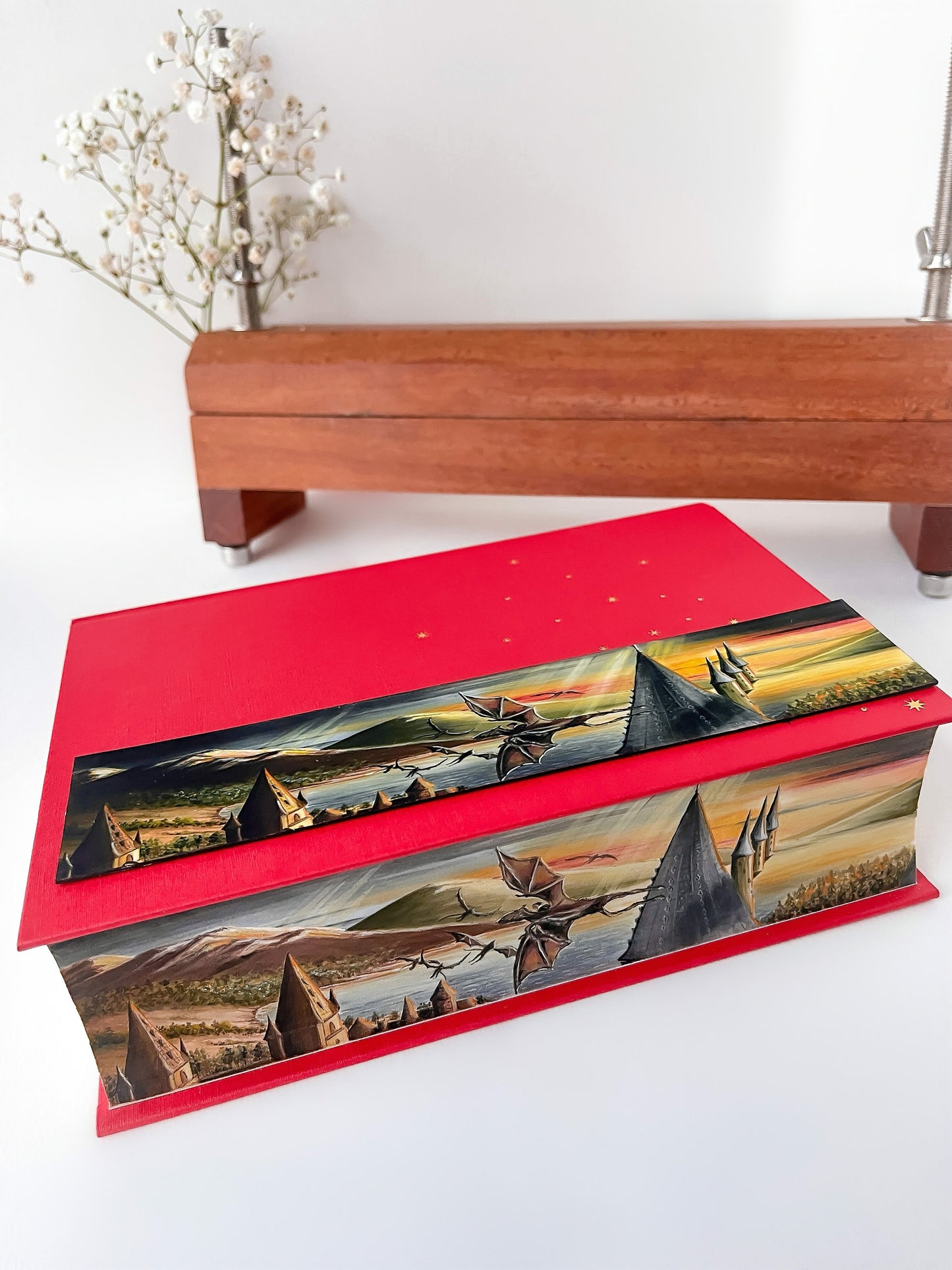 Wizarding Bookmark - Order of the Phoenix | Made from original fore-edge painting