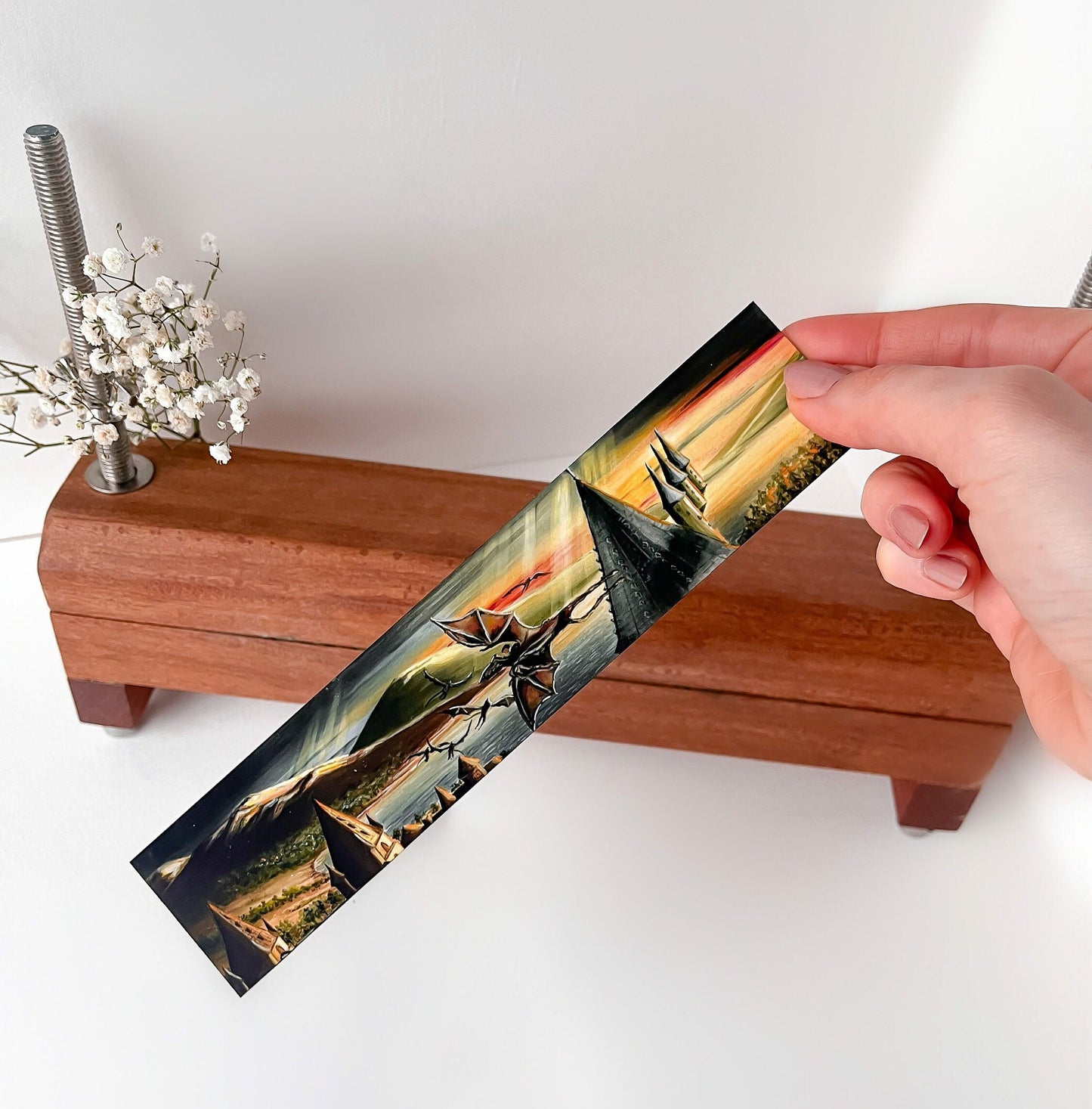 Wizarding Bookmark - Order of the Phoenix | Made from original fore-edge painting