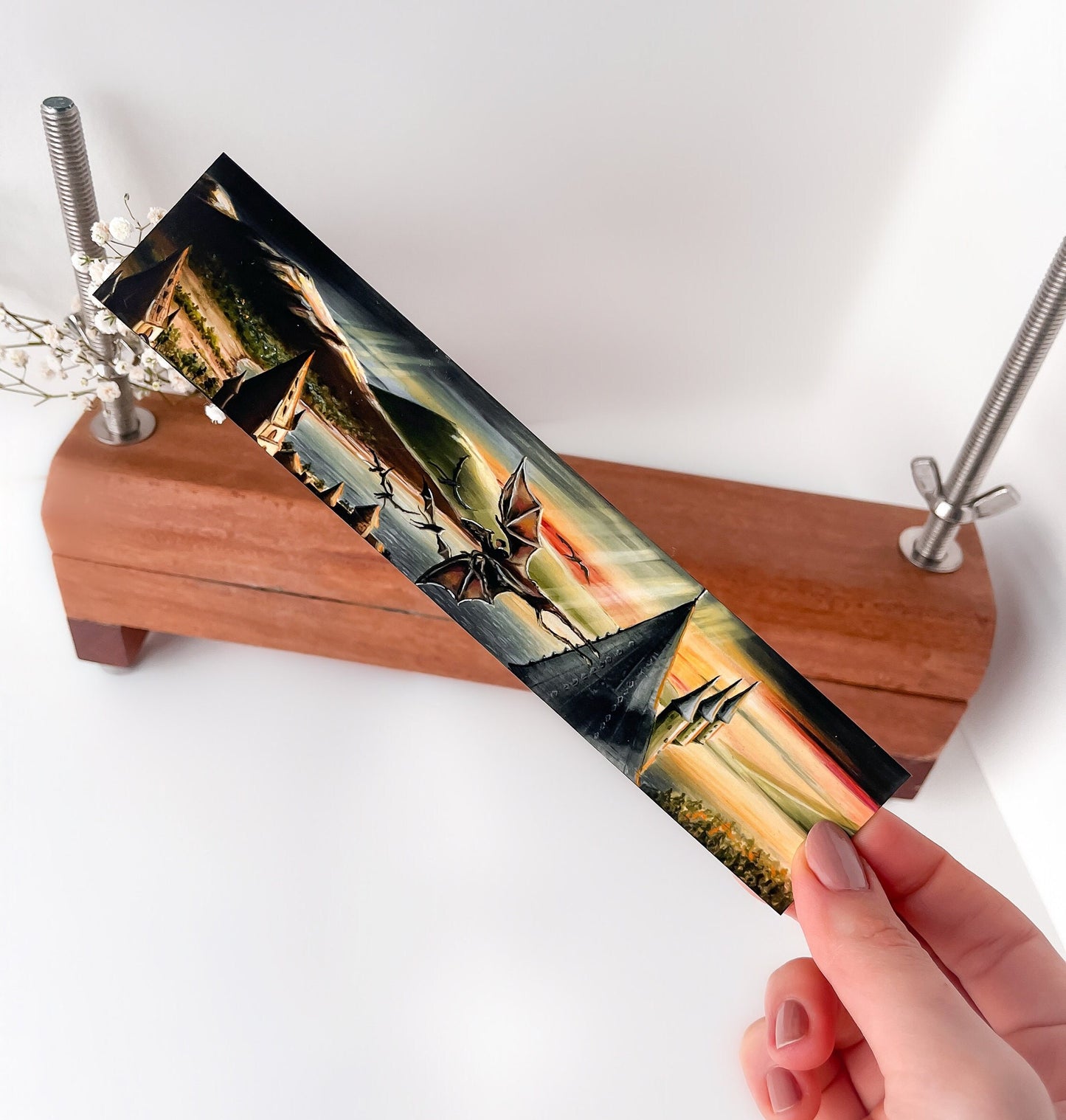 Wizarding Bookmark - Order of the Phoenix | Made from original fore-edge painting